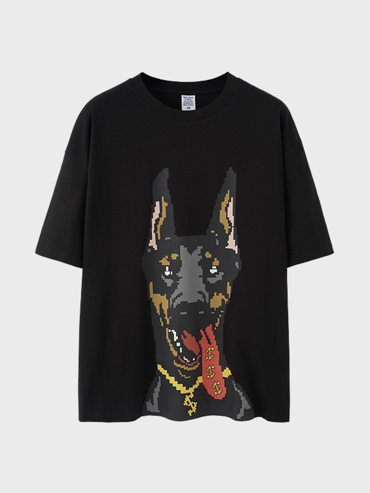 Glow-in-the-Dark Doberman Streetwear T-Shirt