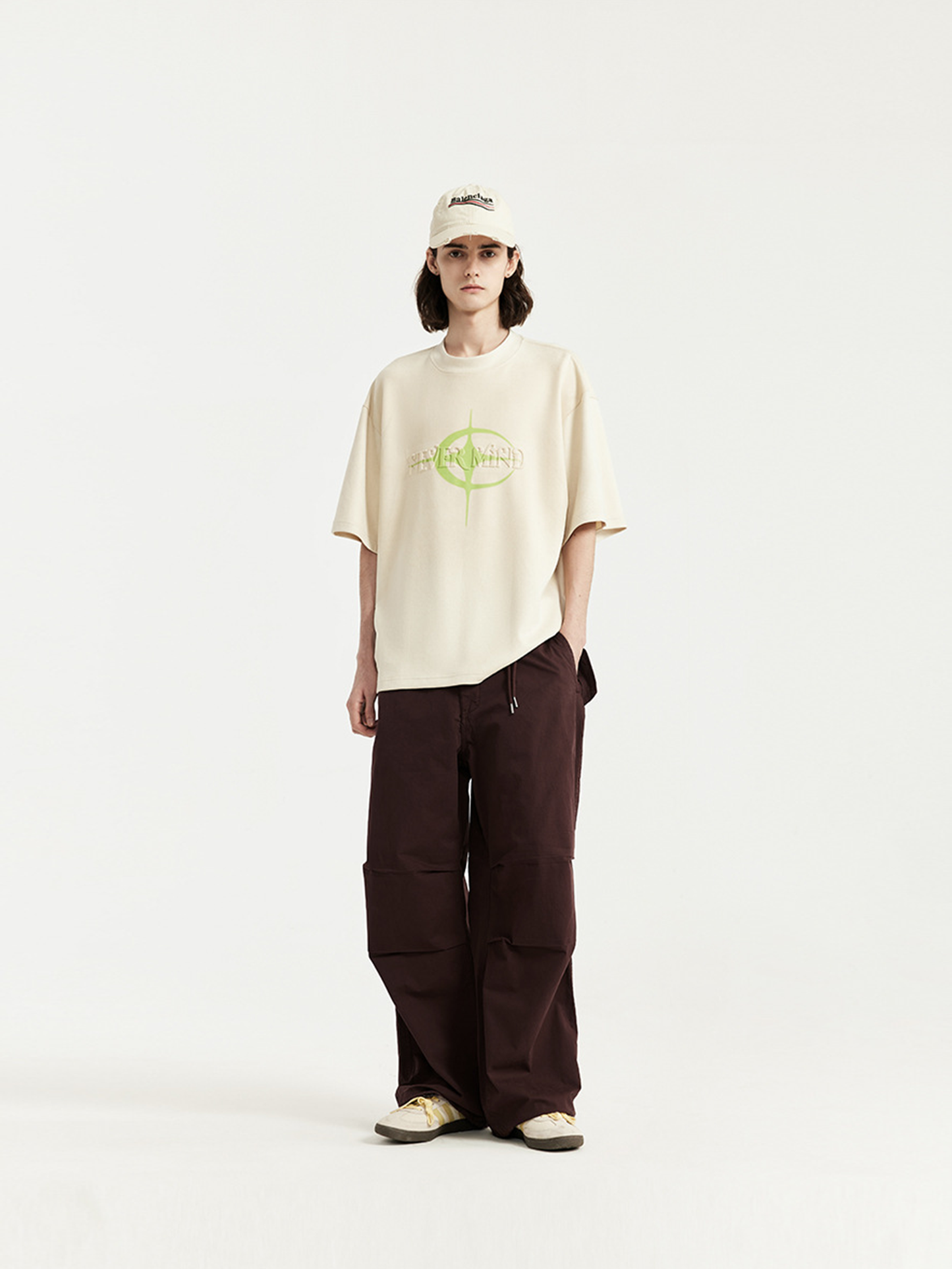 Cargo Parachute Pants with Wide Legs