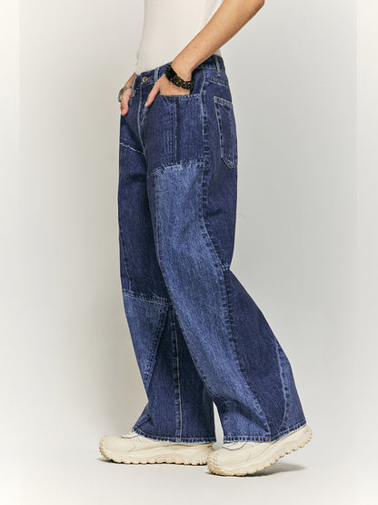 Denim Patchwork Jeans