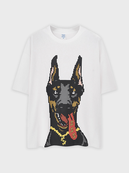 Glow-in-the-Dark Doberman Streetwear T-Shirt