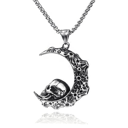 Gothic Luna Skull Talisman