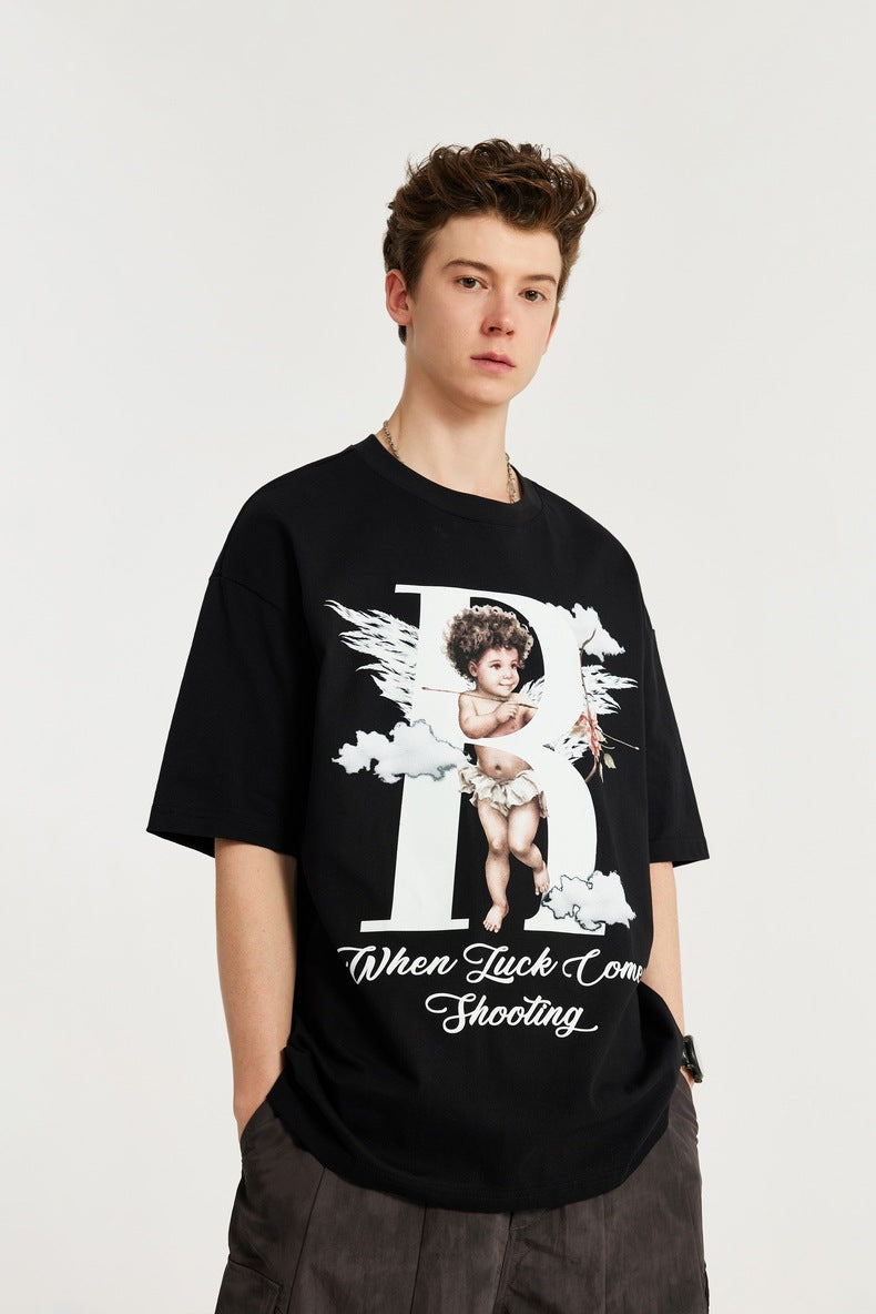 Cupid Night Luminescent Printed T-shirt