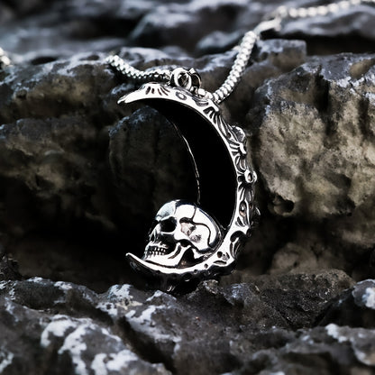 Gothic Luna Skull Talisman