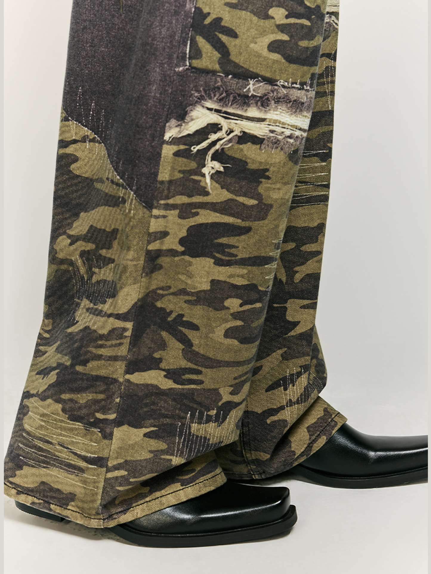 Camouflage Patchwork Jeans