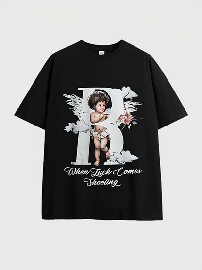 Cupid Night Luminescent Printed T-shirt